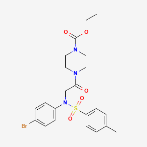 ethyl 4-{N-(4-bromophenyl)-N-[(4-methylphenyl)sulfonyl]glycyl}piperazine-1-carboxylate