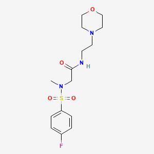 2-[(4-Fluoro-benzenesulfonyl)-methyl-amino]-N-(2-morpholin-4-yl-ethyl)-acetamide