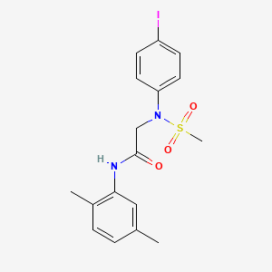 N-(2,5-dimethylphenyl)-N~2~-(4-iodophenyl)-N~2~-(methylsulfonyl)glycinamide