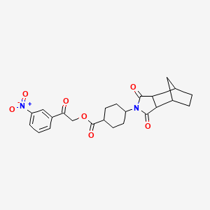 2-(3-nitrophenyl)-2-oxoethyl 4-(1,3-dioxooctahydro-2H-4,7-methanoisoindol-2-yl)cyclohexanecarboxylate