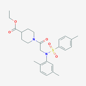 ethyl 1-{N-(2,5-dimethylphenyl)-N-[(4-methylphenyl)sulfonyl]glycyl}piperidine-4-carboxylate