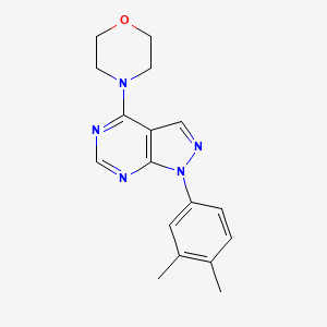 molecular formula C17H19N5O B12472307 1-(3,4-dimethylphenyl)-4-(morpholin-4-yl)-1H-pyrazolo[3,4-d]pyrimidine 