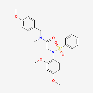 N~2~-(2,4-dimethoxyphenyl)-N-(4-methoxybenzyl)-N-methyl-N~2~-(phenylsulfonyl)glycinamide