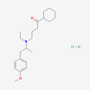 molecular formula C22H36ClNO2 B1247232 Secoverine hydrochloride 
