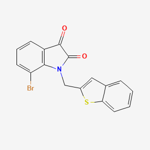 1-Benzo[b]thiophen-2-ylmethyl-7-bromo-1H-indole-2,3-dione