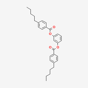 molecular formula C30H34O4 B12472398 Benzene-1,3-diyl bis(4-pentylbenzoate) 