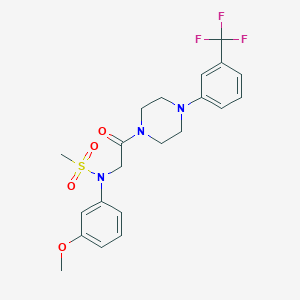 N-(3-methoxyphenyl)-N-(2-oxo-2-{4-[3-(trifluoromethyl)phenyl]piperazin-1-yl}ethyl)methanesulfonamide