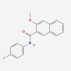 molecular formula C18H14INO2 B12472441 N-(4-iodophenyl)-3-methoxynaphthalene-2-carboxamide 