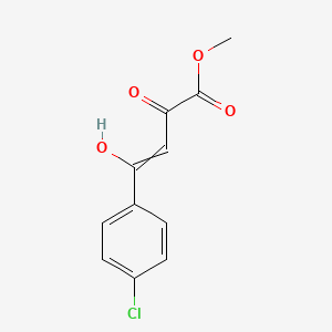 molecular formula C11H9ClO4 B12472458 Methyl 4-(4-chlorophenyl)-2-hydroxy-4-oxo-2-butenoate CAS No. 39847-98-8