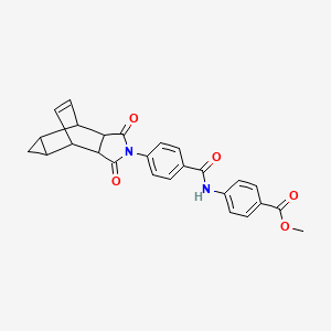 methyl 4-({[4-(1,3-dioxooctahydro-4,6-ethenocyclopropa[f]isoindol-2(1H)-yl)phenyl]carbonyl}amino)benzoate