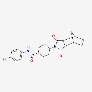 N-(4-bromophenyl)-4-(1,3-dioxooctahydro-2H-4,7-methanoisoindol-2-yl)cyclohexanecarboxamide