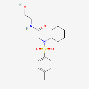 N~2~-cyclohexyl-N-(2-hydroxyethyl)-N~2~-[(4-methylphenyl)sulfonyl]glycinamide