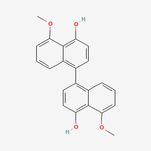 molecular formula C22H18O4 B1247253 达尔迪醇 