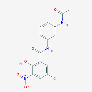 N-[3-(acetylamino)phenyl]-5-chloro-2-hydroxy-3-nitrobenzamide