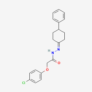 molecular formula C20H21ClN2O2 B12472561 2-(4-chlorophenoxy)-N'-(4-phenylcyclohexylidene)acetohydrazide 