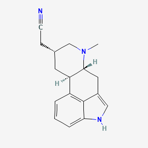 molecular formula C17H19N3 B1247264 Delergotrile CAS No. 59091-65-5