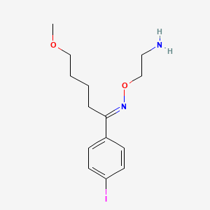 4'-iodo-5-methoxyvalerophenone O-(2-aminoethyl)oxime