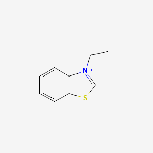 molecular formula C10H14NS+ B12472669 3-Ethyl-2-methyl-3a,7a-dihydro-1,3-benzothiazol-3-ium 