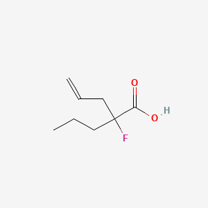 molecular formula C8H13FO2 B1247269 4-Pentenoic acid, 2-fluoro-2-propyl- CAS No. 164228-14-2