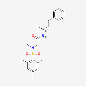 N~2~-methyl-N-(4-phenylbutan-2-yl)-N~2~-[(2,4,6-trimethylphenyl)sulfonyl]glycinamide