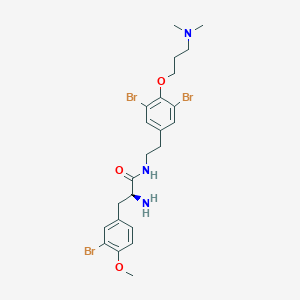 molecular formula C23H30Br3N3O3 B1247272 suberedamine A 