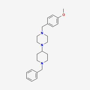 1-(1-Benzylpiperidin-4-yl)-4-[(4-methoxyphenyl)methyl]piperazine