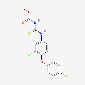 Methyl {[4-(4-bromophenoxy)-3-chlorophenyl]carbamothioyl}carbamate