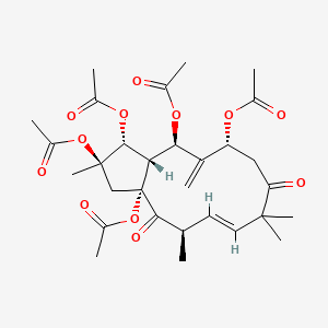 molecular formula C30H40O12 B1247280 Esulatin B 