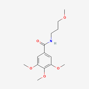 molecular formula C14H21NO5 B12472838 3,4,5-trimethoxy-N-(3-methoxypropyl)benzamide 