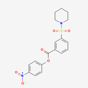 4-Nitrophenyl 3-(piperidin-1-ylsulfonyl)benzoate