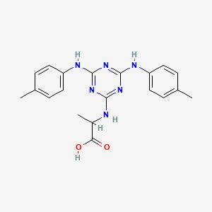 N-{4,6-bis[(4-methylphenyl)amino]-1,3,5-triazin-2-yl}alanine