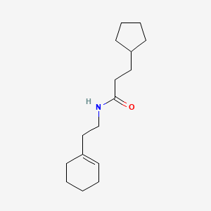 N-[2-(cyclohex-1-en-1-yl)ethyl]-3-cyclopentylpropanamide