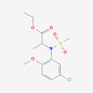 Ethyl 2-[N-(5-chloro-2-methoxyphenyl)methanesulfonamido]propanoate