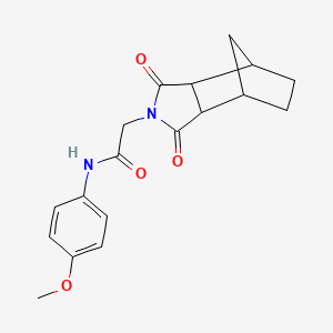 2-(1,3-dioxooctahydro-2H-4,7-methanoisoindol-2-yl)-N-(4-methoxyphenyl)acetamide