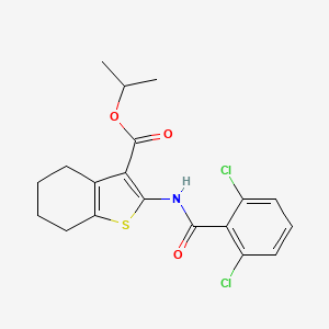 Propan-2-yl 2-{[(2,6-dichlorophenyl)carbonyl]amino}-4,5,6,7-tetrahydro-1-benzothiophene-3-carboxylate