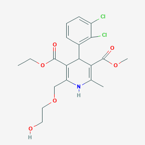 molecular formula C20H23Cl2NO6 B012473 Dehmd CAS No. 101411-53-4