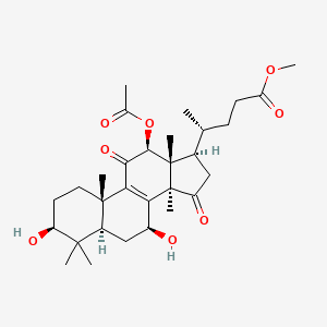 molecular formula C30H44O8 B1247301 Methyl lucidenate P 