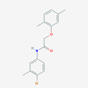 molecular formula C17H18BrNO2 B12473074 N-(4-bromo-3-methylphenyl)-2-(2,5-dimethylphenoxy)acetamide 