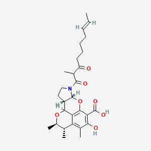 molecular formula C28H37NO7 B1247313 佩里纳丁 A 