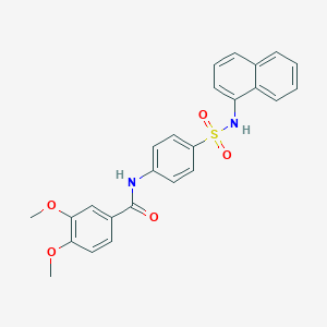 3,4-dimethoxy-N-[4-(naphthalen-1-ylsulfamoyl)phenyl]benzamide