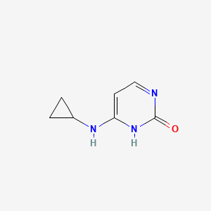 2(1H)-Pyrimidinone, 6-(cyclopropylamino)-