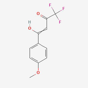 molecular formula C11H9F3O3 B12473219 1-(4-Methoxyphenyl)-3-hydroxy-4,4,4-trifluoro-2-butene-1-one 