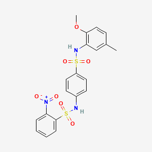 N-{4-[(2-methoxy-5-methylphenyl)sulfamoyl]phenyl}-2-nitrobenzenesulfonamide