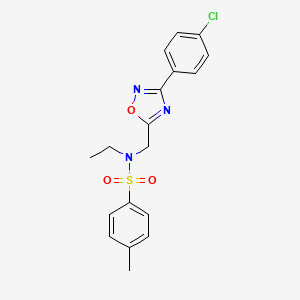 N-{[3-(4-chlorophenyl)-1,2,4-oxadiazol-5-yl]methyl}-N-ethyl-4-methylbenzenesulfonamide