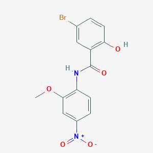 5-bromo-2-hydroxy-N-(2-methoxy-4-nitrophenyl)benzamide