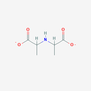 molecular formula C6H9NO4-2 B1247330 2,2'-Azanediyldipropanoate 