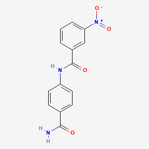 N-(4-carbamoylphenyl)-3-nitrobenzamide