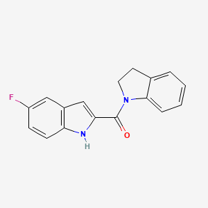 2,3-dihydroindol-1-yl-(5-fluoro-1H-indol-2-yl)methanone