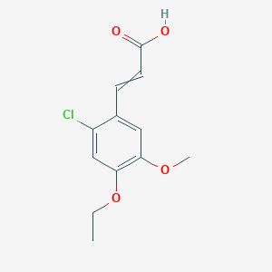 3-(2-chloro-4-ethoxy-5-methoxyphenyl)prop-2-enoic acid