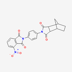 2-[4-(4-nitro-1,3-dioxo-1,3-dihydro-2H-isoindol-2-yl)phenyl]hexahydro-1H-4,7-methanoisoindole-1,3(2H)-dione